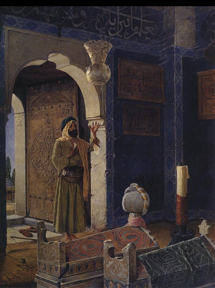 Osman Hamdy Bey Old Man in front of a Child's Tomb.